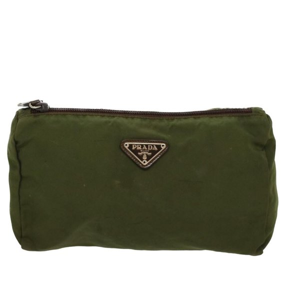 PRADA Pouch Nylon Green Auth yb246 - Picture 16 of 16